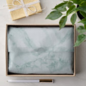 Blauwgroen marmerontwerp tissuepapier (Geschenk)