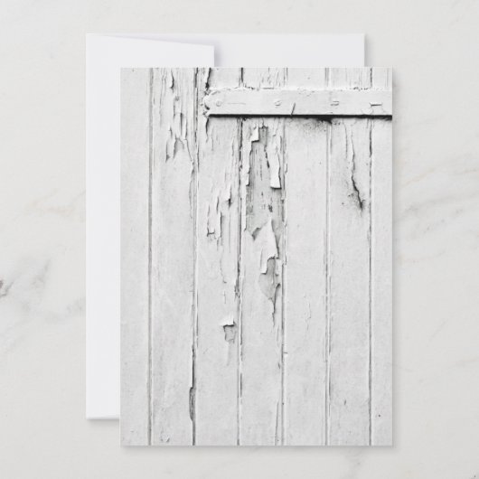 Blauwgroen Mason Jar Barn Wood Bridal Shower Invit Kaart (Achterkant)