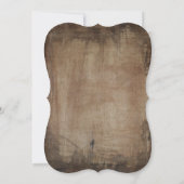 Blauwgroen Mason Jar Rustieke Bruidsdouche Uitnodi Kaart (Achterkant)