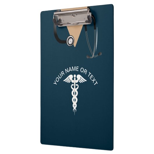 Blauwgroen medisch geïndividualiseerd zurscrub klembord (Links)