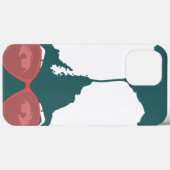 blauwgroen meisje met Afro met een roze zonnebril Case-Mate iPhone Case (Achterkant (horizontaal))