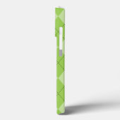 Blauwgroen Melon Mod Argyle Case-Mate iPhone Case (Achterkant / Links)