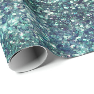 Blauwgroen mermaid Sparkle Cadeaupapier