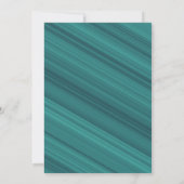 Blauwgroen met Gold and Graduation Cap Party Kaart (Achterkant)