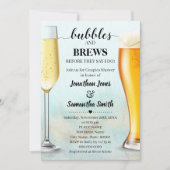 Blauwgroen met Gold Bubbles & Brews voordat ik dou Kaart (Voorkant)