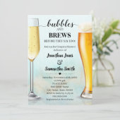 Blauwgroen met Gold Bubbles & Brews voordat ik dou Kaart (Staand voorkant)