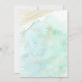 Blauwgroen met Gold Whiskey & wine voordat ik douc Kaart (Achterkant)