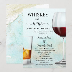 Blauwgroen met Gold Whiskey & wine voordat ik douc Kaart