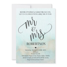 Blauwgroen met goud voordat ik doe Mr & Mrs Couple