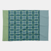 Blauwgroen met groene en blauwe tinten theedoek (Horizontaal)