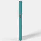 Blauwgroen met monogram Case-Mate iPhone case (Achterkant / Rechts)