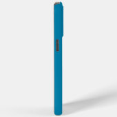 Blauwgroen met monogram Case-Mate iPhone case (Achterkant / Rechts)