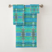 Blauwgroen met turquoise handdoeken (Insitu)