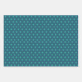 Blauwgroen metalen glitter Green Polka Dot Inpakpapier Vel (Voorkant 3)