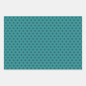 Blauwgroen metalen glitter Green Polka Dot Inpakpapier Vel (Voorkant 2)