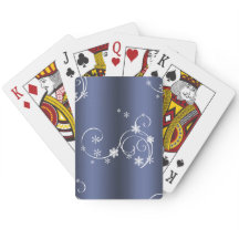 Blauwgroen metallisch, witte cirkels kerstmis