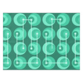 Blauwgroen middeleeuwse cirkels tafelkleed (Voorkant (Horizontaal))