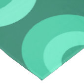 Blauwgroen middeleeuwse cirkels tafelkleed (Gekanteld)