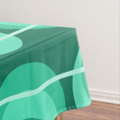 Blauwgroen middeleeuwse cirkels tafelkleed (Voorbeeld)