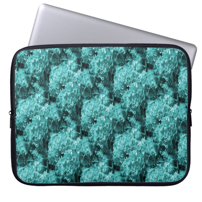 Blauwgroen mijn hart weg... laptop sleeve (Voorkant)