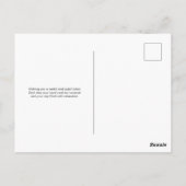 Blauwgroen minimalistische Happy Labor Day Briefkaart (Achterkant)