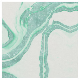 Blauwgroen Mint Green Sparkly Sequin Smoky Marble Stof