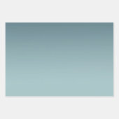 Blauwgroen Mint Ombre Inpakpapier Vel (Voorkant)