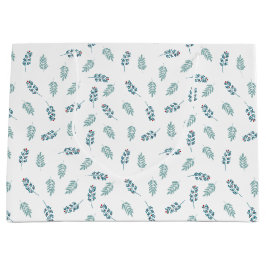 Blauwgroen Mistletoe vakantie Groot Cadeauzakje