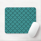 Blauwgroen Mode Voorwaartse Mousepad Muismat (Met muis)