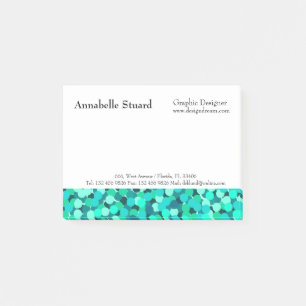 Blauwgroen Moderne Minimalistische Vrouwelijke Me Post-it® Notes