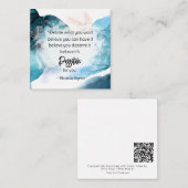 *~ Blauwgroen MOGELIJK Citaat AP62 Nota Kaart Notitiekaartje (Voorkant / Achterkant)