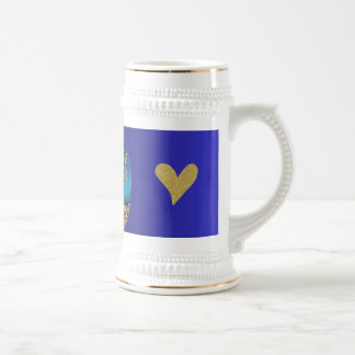 Blauwgroen Mok met Love & Sparkle Design 💖✨