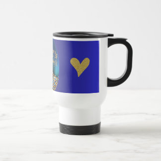 Blauwgroen Mok met Love & Sparkle Design 💖✨
