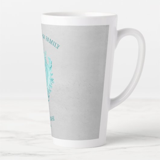 Blauwgroen Mok Shell latte (Rechts)