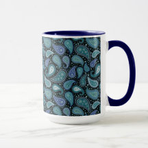  Blauwgroen Mok van Paisley Blue