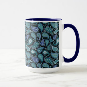 Blauwgroen Mok van Paisley Blue