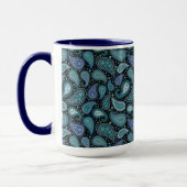  Blauwgroen Mok van Paisley Blue (Links)