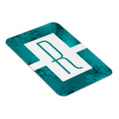Blauwgroen Monogram Magneet (Rechterzijde)