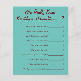 Blauwgroen Monogram 💍 Modern Vrijgezellenfeest Ga