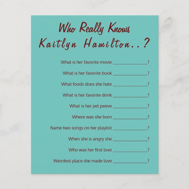 Blauwgroen Monogram 💍 Modern Vrijgezellenfeest Ga (Voorkant)