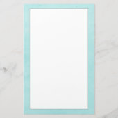 Blauwgroen monogram - poetswerk briefpapier (Achterkant)