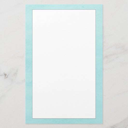 Blauwgroen monogram - poetswerk briefpapier (Achterkant)