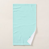 Blauwgroen monogram Turquoise Modern Signature  Bad Handdoek (Handdoek)