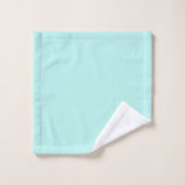 Blauwgroen monogram Turquoise Modern Signature  Bad Handdoek (Wasdoekje)
