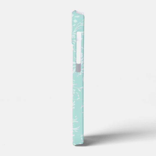 Blauwgroen monogram waterkonijn Case-Mate iPhone case (Achterkant / Links)