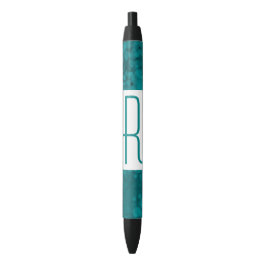 Blauwgroen Monogram Zwarte Inkt Pen