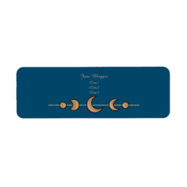 Blauwgroen motorAdresetiketten Etiket