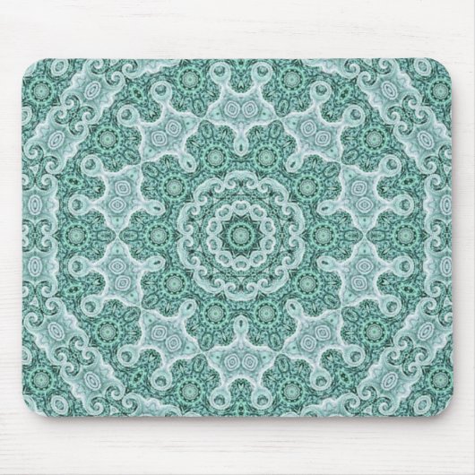 blauwgroen mousepad muismat (Voorkant)