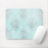 Blauwgroen Muismat Damask (Met muis)