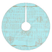  Blauwgroen muziekblad Kerstboom Rok (Voorkant)